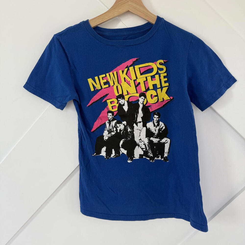 New Kids on the Block Vintage Graphic T-Shirt XS Blue